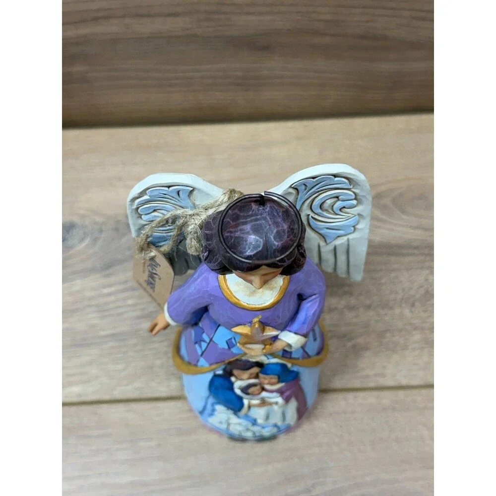 Jim Shore Heartwood Creek Starlit Serenity Angel Nativity Resin Figurine